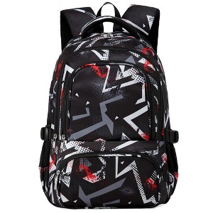 HTUTWOO Primary Middle School Book Bags For Teens Kindergarten,  Waterproof Lightweight Durable,17 Inch Water Resistant Travel Back to School Backpack - 1 of 4