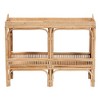 bali & pari Lombok Modern Bohemian Natural Brown Rattan Console Table - 3 of 4