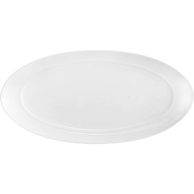 Nambé MT0864 Skye Oval Platter, White,17.25" L x 8.5" W