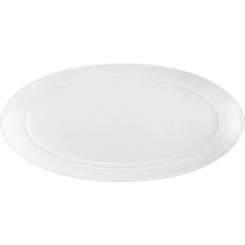 Nambé MT0864 Skye Oval Platter, White,17.25" L x 8.5" W