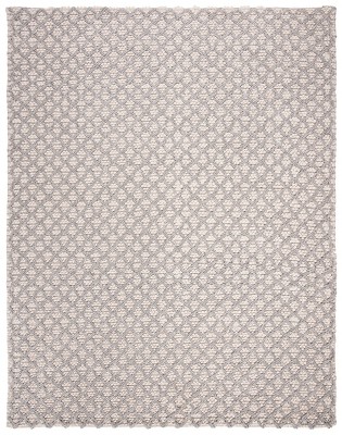Ivory Elegance 8' x 10' Hand-Tufted Wool and Viscose Blend Area Rug