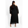 Women's Plus Size Promise Maxi Dress - black | CITY CHIC - 3 of 4