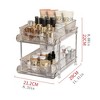 Bathroom Storage Organizer With Dividers, Pull Out Counter Organizer, Clear Under Sink Organizers for Kitchen Pantry Cabinet Transparent - 4 of 4