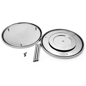 The Lakeside Collection 2-Tier Stainless Steel Lazy Susan - 1 of 3