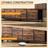 14 Drawer Dresser, 63 Inch Fabric Dresser TV Stand with Power Outlet for 65 70 75 Inch TV, Long Entertainment Center - 4 of 4