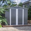 NicBex 8x6 FT Outdoor Storage Shed,Metal Outdoor Shed with Metal Foundation and Lockable Doors,Storage Sheds for Garden - 2 of 4