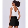 FIONECA Womens Tennis Skirt High Waisted Golf Skort with 2 Pockets Stretchy Athletic Skirts for Workout Pickleball Running - 2 of 4