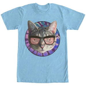 Men's Lost Gods Hypnotic Glasses Cat T-Shirt - 1 of 3