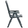 vidaXL Green Plastic Patio Reclining Chairs - Lightweight, Weather-Resistant Outdoor Furniture with Adjustable Backrest - Set of 2 - 4 of 4