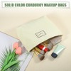 Unique Bargains Corduroy Zipper Makeup Bags and Organizers 1 Pc - 2 of 4