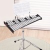 VEVOR 32 Note Glockenspiel Xylophone Bell Kit, Professional Percussion Instrument Set with Mallets, Drum Sticks, Music Stand, Gray - 2 of 4