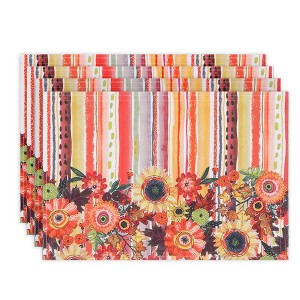 Laural Home Harvest Snippets Set of 4 13" x 19" Placemats - 1 of 3