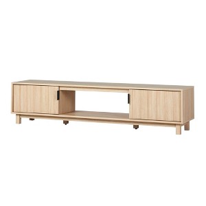 NicBex TV Stands for 80 inch TV, Modern Entertainment Center with 2 Open Shelves,TV Console for Living Room, Bedroom, Home,Light Brown - 1 of 4