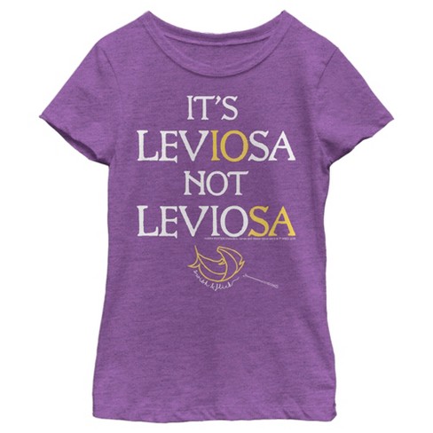 Girl\'s Harry Potter Hermoine Leviosa Not Leviosa T-shirt : Target
