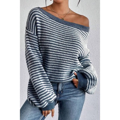Women's Off-the-shoulder Sweater - dear lover