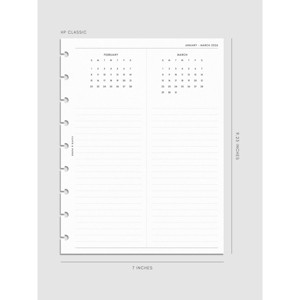 2026 Year Overview Planner Insert | Cloth & Paper - 1 of 4