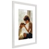 Americanflat 18x24 Poster Frame with Polished Plexiglass - Use as 12x18 Frame with Mat or 18x24 Frame Without Mat - Hudson Collection - White - 4 of 4