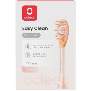 Oclean Easy Clean brush head refills, compatible for Oclean Ease toothbrush, soft rubber coating to protect gum, delicate tongue cleaner. - 1 of 4
