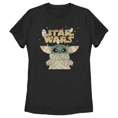 Women's Star Wars: The Mandalorian Halloween Grogu Mummy T-shirt : Target