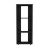 Aoxun Bookcase – Tall Black Open Shelf Unit with Scratch-Resistant Finish, Compact Storage for Small Spaces - 2 of 4