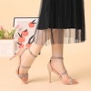 Allegra K Women's Strappy Rhinestone Stiletto Heel Heel Sandals - 2 of 4