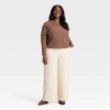 Women's Long Sleeve Brushed Ribbed Boxy T-Shirt - A New Day™ - 3 of 3