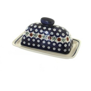 Blue Rose Polish Pottery 1377 Zaklady Butter Dish - 1 of 1