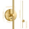 POWLIG LED Dimmable Aluminum Wall Sconce with 350 Degree Rotation (Set of 2) - 4 of 4