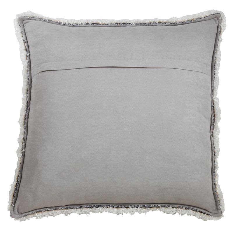 Saro Lifestyle Shimmering Fringe Poly Filled Pillow, 2 of 3