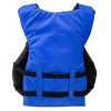 Kemp 18" Blue and Black Inflatable Universal Vest with Lock, Adult - 3 of 4