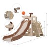 Infurnic Baby Activity Gyms Small 5-in-1 Multi-Function Combination Slide, Multicolored, 70"*42.4"*42" - 2 of 4