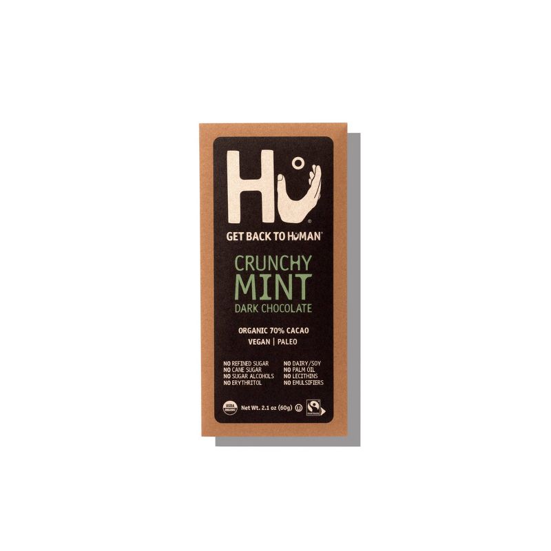 Hu Crunchy Mint Dark Chocolate Candy - 2.1oz, 1 of 7