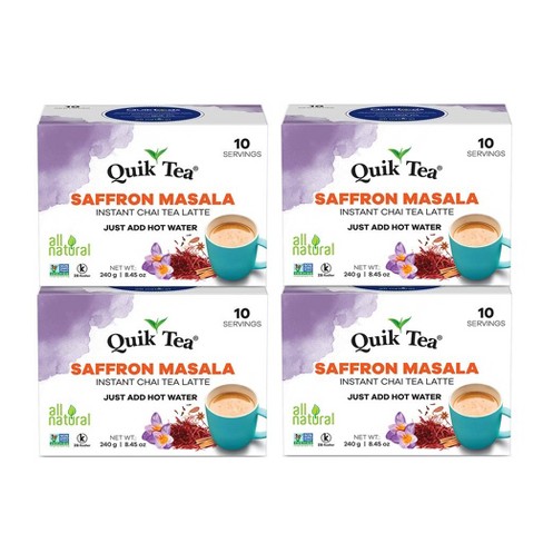 QuikTea Saffron Masala Chai Tea Latte, 8.45 Ounce (Pack of 4) - image 1 of 4