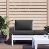 vidaXL Pallet Cushions 2 pcs Melange Anthracite Fabric - 3 of 4
