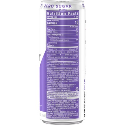 STORM Harvest Grape Sugar Free Energy Drink - 12 fl oz
