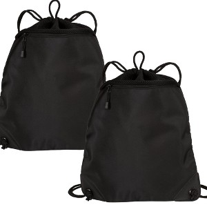 Port Authority Cinch Backpack with Mesh Trim (2 Pack) - 1 of 4