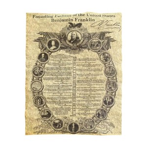 Americana Souvenirs Historic U.S. Document Reproduction: Ben Franklin - 1 of 4