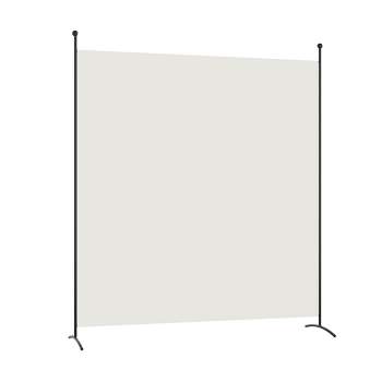 Costway Single Panel Room Divider Privacy Partition Screen for Office Home Black/Beige