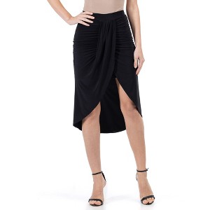 Womens Knee Length Tulip Skirt - 24seven Comfort Apparel™ - 1 of 4