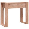 vidaXL Console Table Teak Solid Teak Wood 35.4 in - 2 of 4