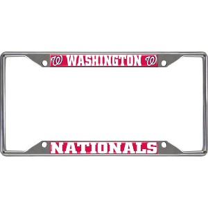 MLB Washington Nationals Stainless Steel License Plate Frame - 1 of 3