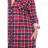Women's Plus Size Piper Stretchy Plaid Tunic with Pockets - White Mark - 2 of 3