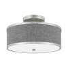 Livex Lighting Park Ridge 2 - Light Semi-Flush Mount in  Brushed Nickel - 3 of 4