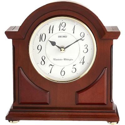 Seiko Sayo Brown Wooden Quartz Chime Mantel Clock
