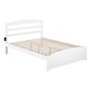 AFI Furnishings Warren Platform Bed Q with Footboard WH - 3 of 4