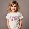 The Juniper Shop Patriotic Layered Bow Toddler Short Sleeve Tee - 3 of 4