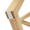 Kumasinova On-Trend Minimalist Coffee Table with Tempered Glass Top&Wood Base,Round Cocktail Table for Living Room,Side Table with 66lbs Max - 4 of 4