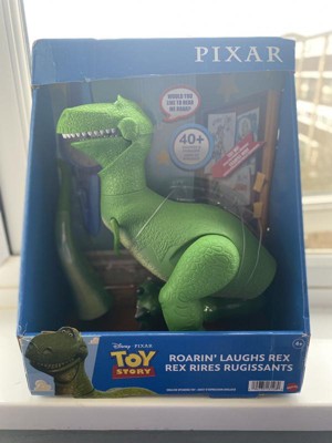 Mattel Disney Pixar Toy Story Toys, Moving & Talking Rex Dinosaur Figure,  Roarin' Laughs, 10.8 Inches Tall with 40 Phrases and Mouth & Arm Motion