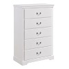 NicBex Classic 5-Drawer Dresser,Stylish Tall Dressers with Metal Handles,Chest of Drawers for Bedroom,Living Room,Hallway,Bedroom Furniture - 3 of 4
