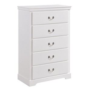 NicBex  Dresser for Bedroom,Chest of Drawers with Satin Nickel Tone Drop Handles Design,Storage Dressers for Bedroom - 1 of 4